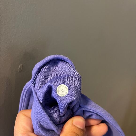 Lululemon Groove Super High Rise Flared Pant Nulu Charged Indigo 33” Size 4 - Picture 7 of 7